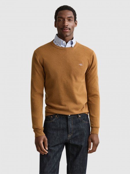 Camisola Gant Homem Superfine Lambswool C-Neck