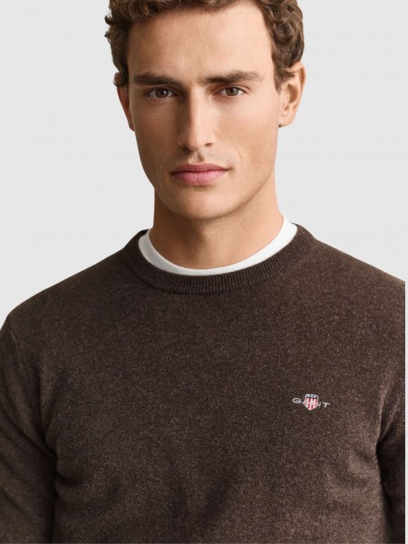 Camisola Gant Homem Superfine Lambswool C-Neck