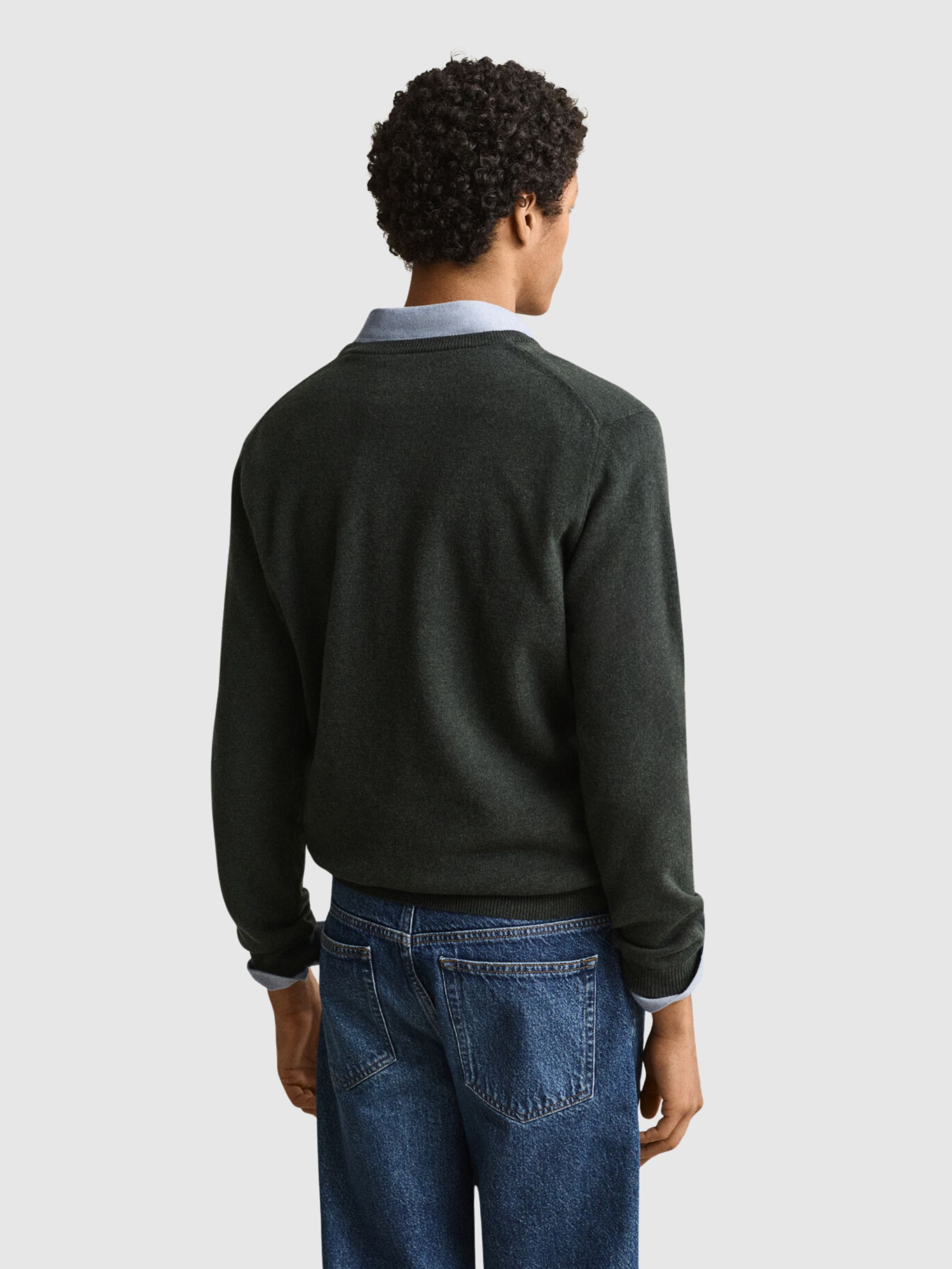 Camisola Gant Homem Superfine Lambswool V-Neck