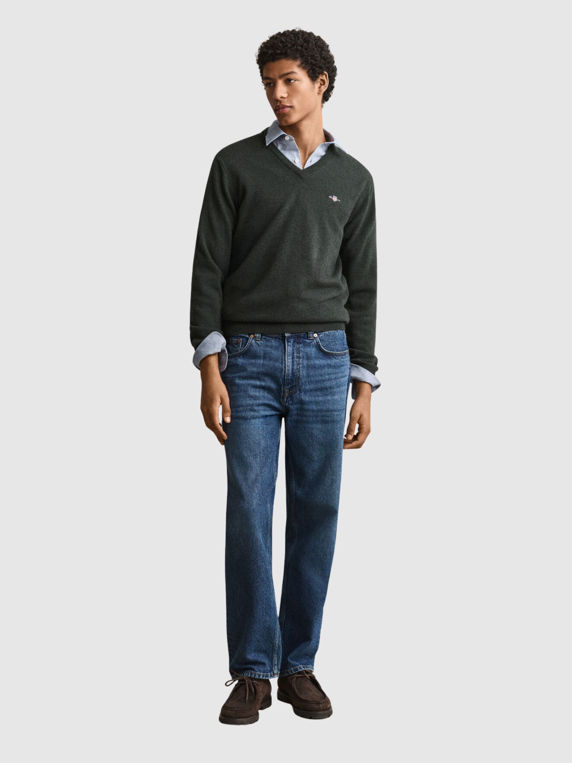 Camisola Gant Homem Superfine Lambswool V-Neck