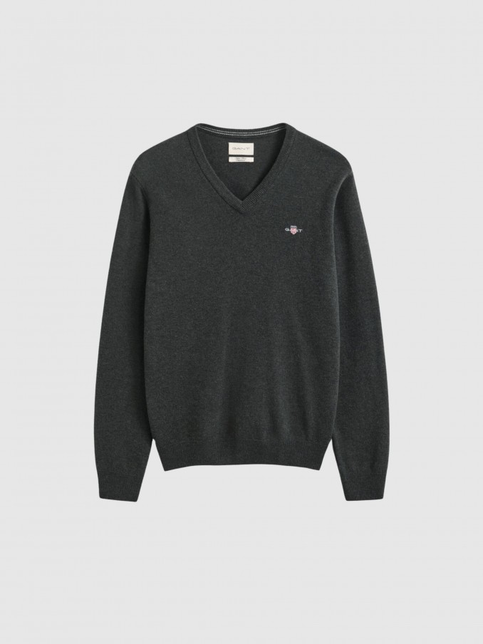 Camisola Gant Homem Superfine Lambswool V-Neck
