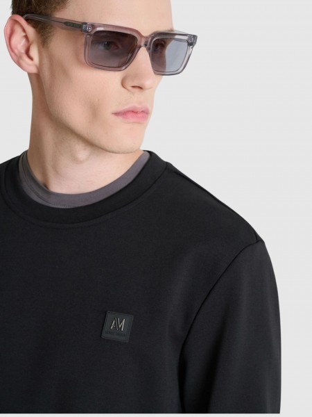 Sweatshirt Man Black Antony Morato Sweatshirt Man Black Antony Morato