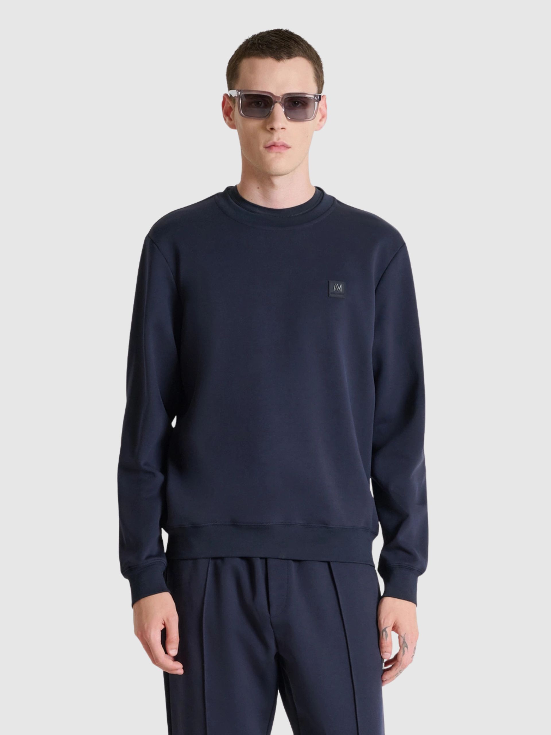 Sweatshirt Hombre Azul Marino Antony Morato