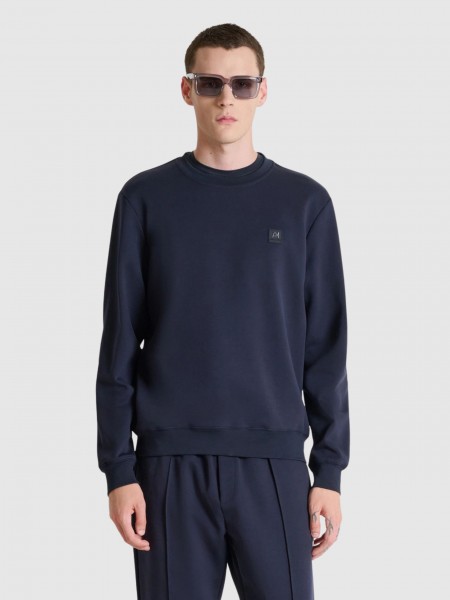 Sweatshirt Man Navy Blue Antony Morato
