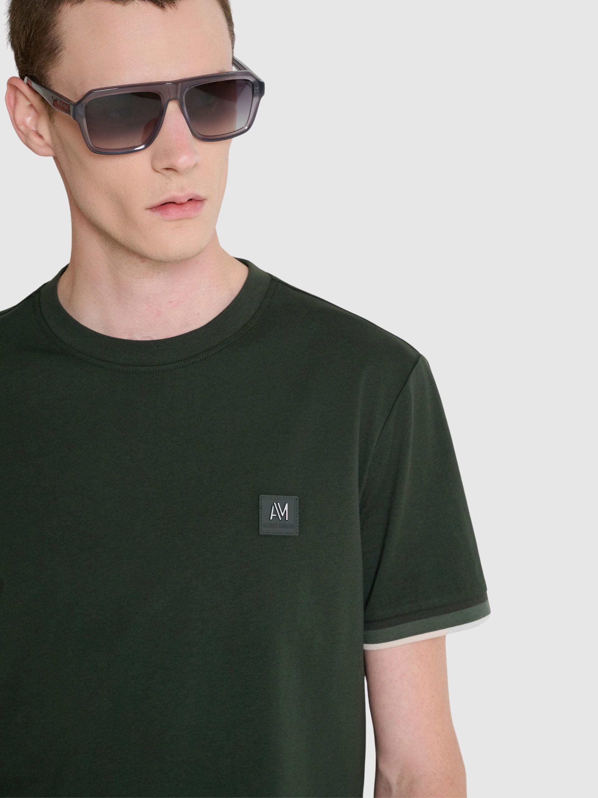Camiseta Hombre Verde Antony Morato