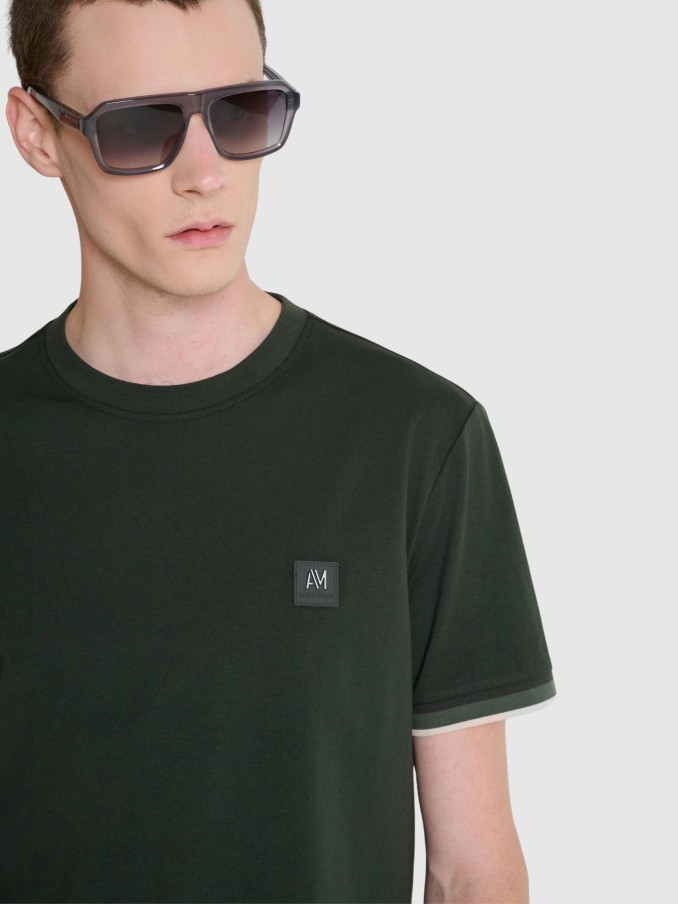 Camiseta Hombre Verde Antony Morato