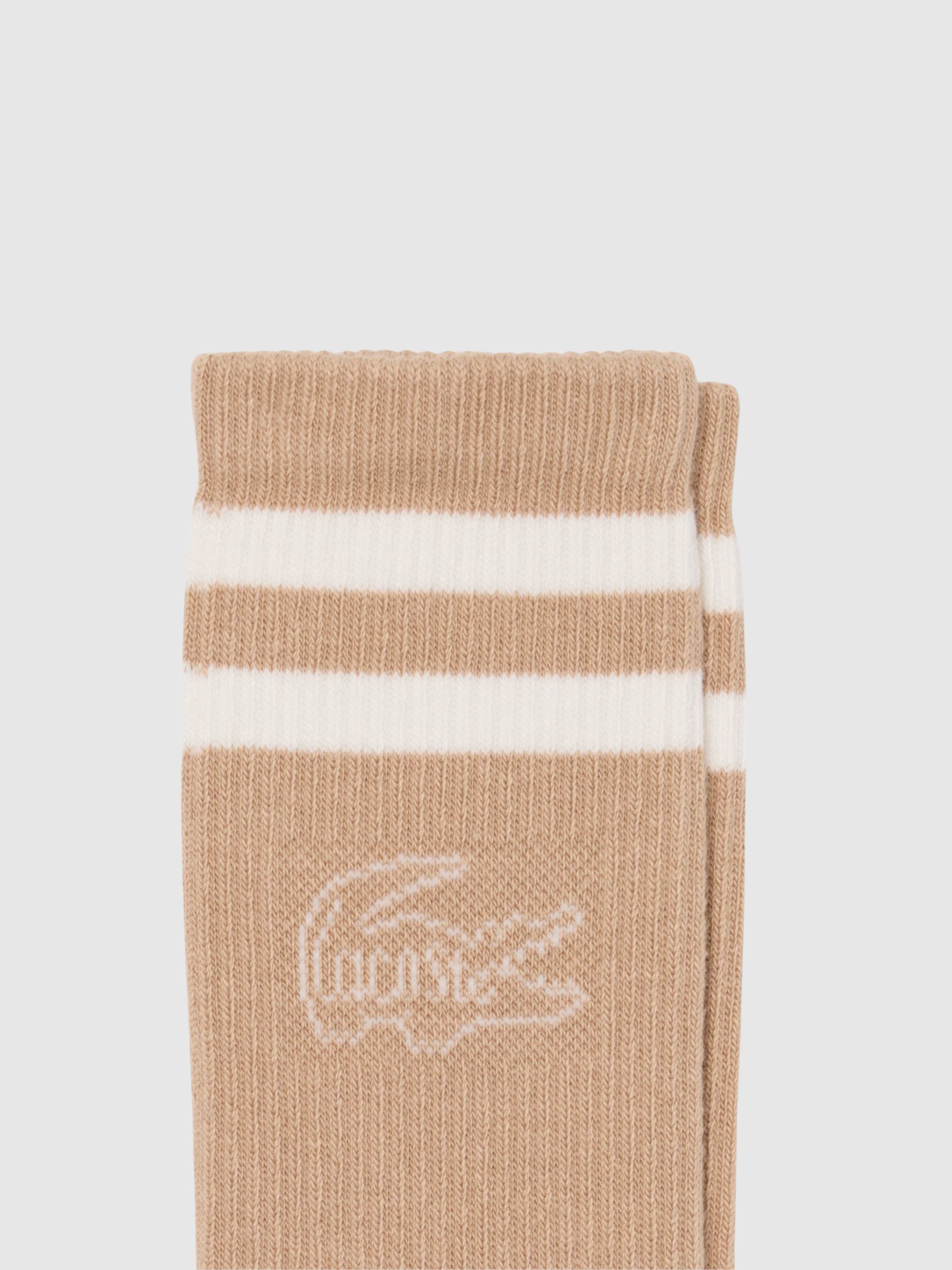 Calcetines Mujer Beige Lacoste