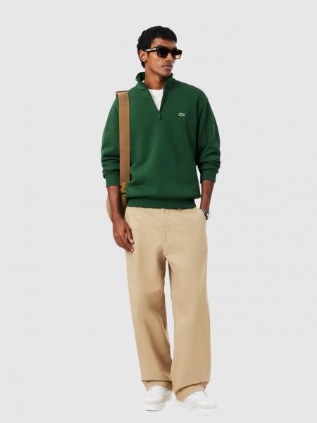 Sweatshirt Lacoste Homem Half-Zip Sweatshirts Male Adult Knit Sweatshirt Lacoste Homem Half-Zip Sweatshirts Male Adult Knit