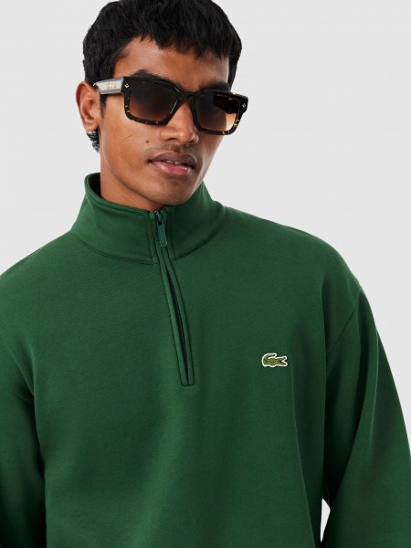 Sweatshirt Lacoste Homem Half-Zip Sweatshirts Male Adult Knit Sweatshirt Lacoste Homem Half-Zip Sweatshirts Male Adult Knit