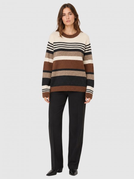Camisola Vero Moda Mulher Vmplaza Ls Block Pullover Ga Boo