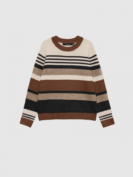 Camisola Vero Moda Mulher Vmplaza Ls Block Pullover Ga Boo