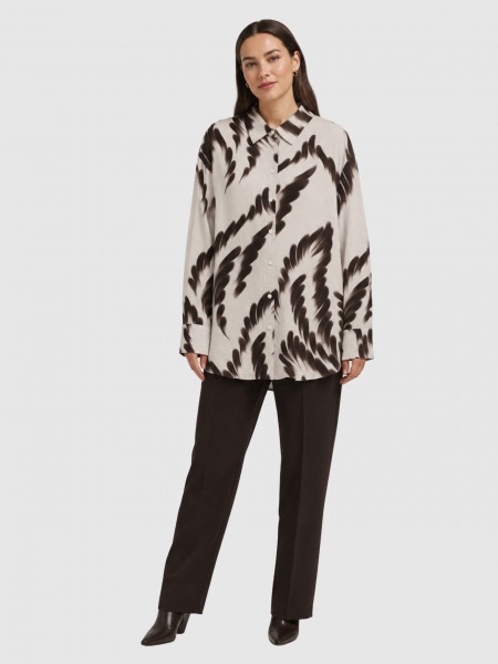 Camisa Vero Moda Mulher Vmjoss Maya Ls Shirt Wvn