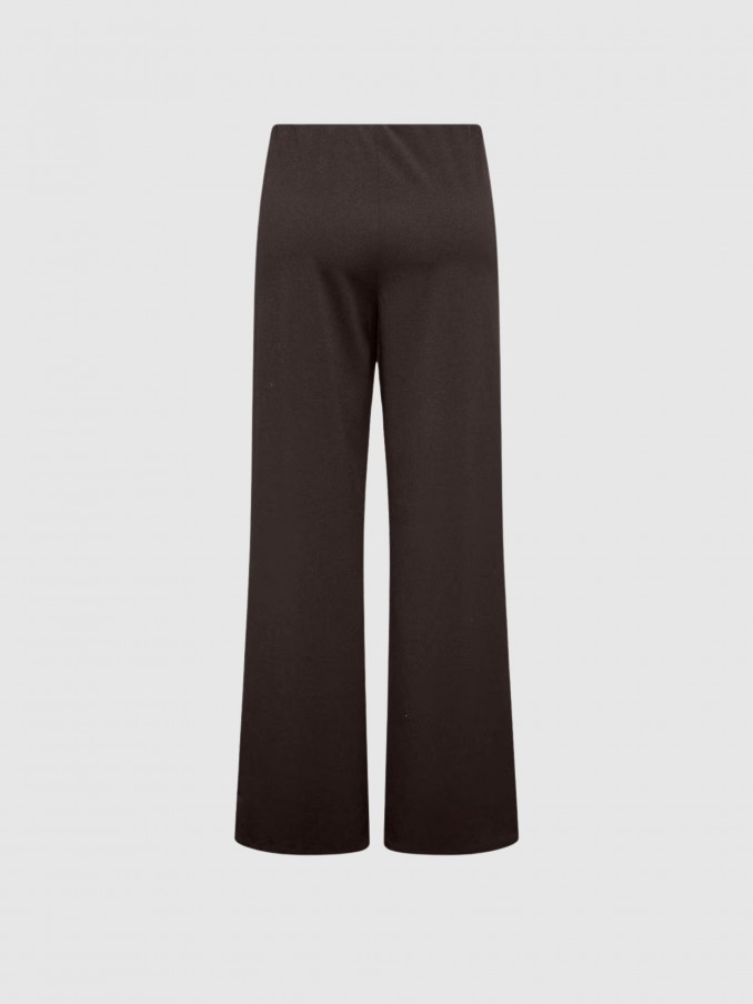 Pantalones Mujer Castaño Oscuro Only
