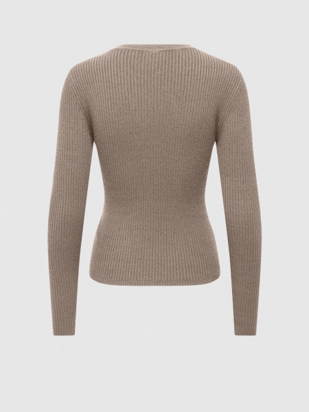 Pullover Woman Light Brown Only