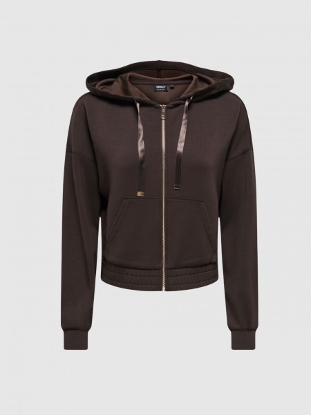 Chaqueta Mujer Casta�o Oscuro Only