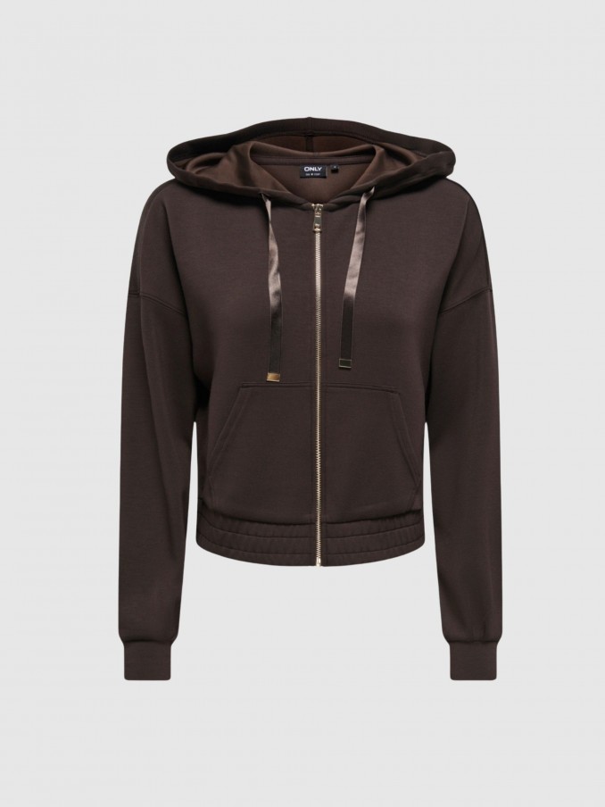 Chaqueta Mujer Castaño Oscuro Only