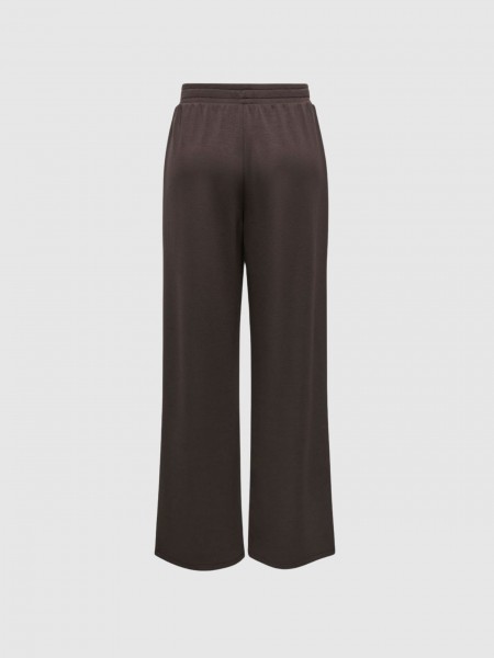 Pantalones Mujer Castaño Oscuro Only Pantalones Mujer Castaño Oscuro Only