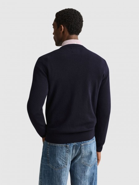 Camisola Gant Homem Superfine Lambswool C-Neck