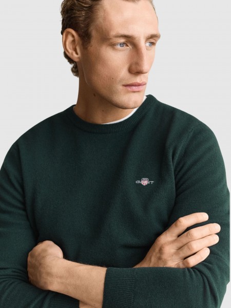 Camisola Gant Homem Superfine Lambswool C-Neck