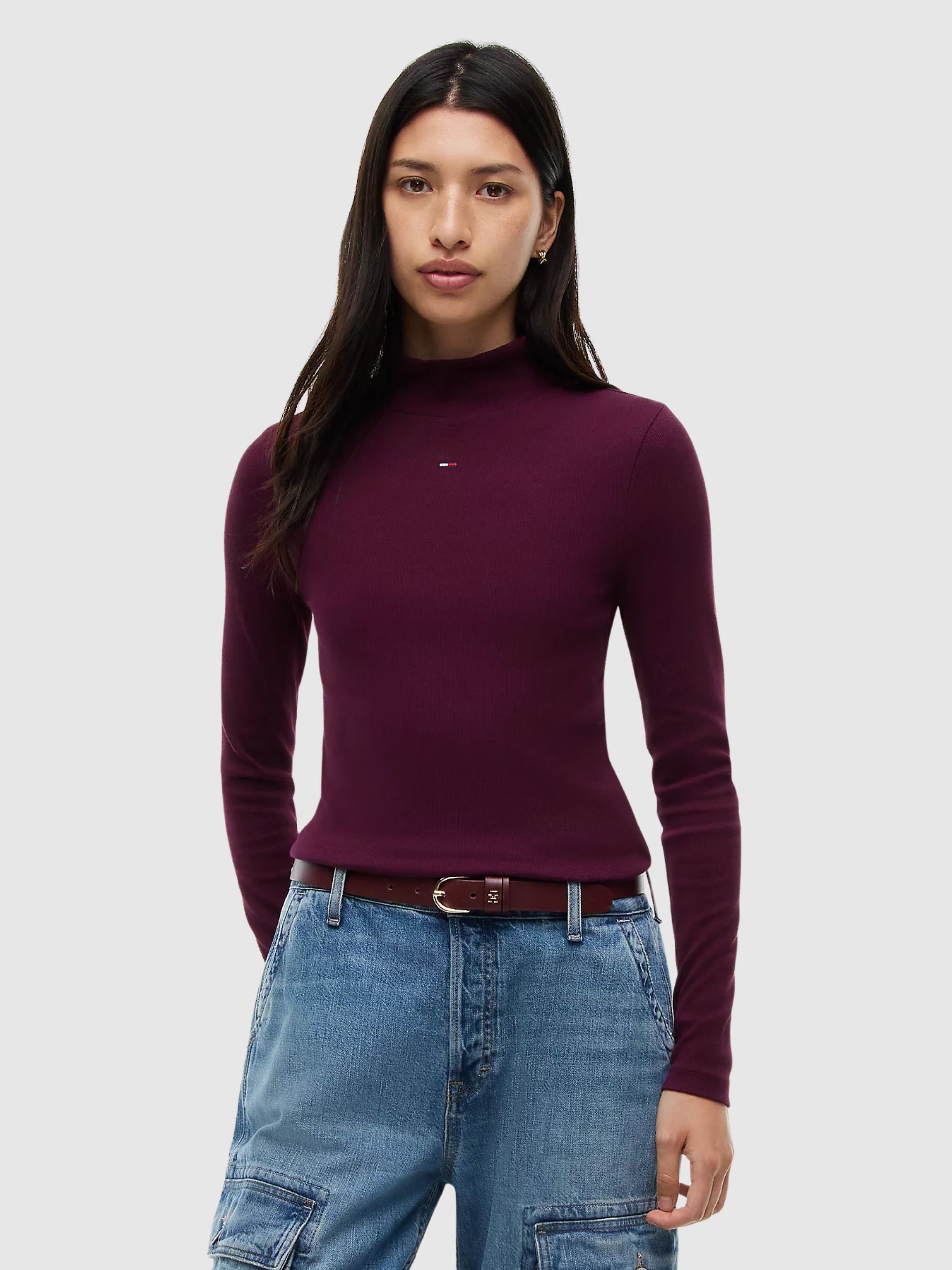 Pullover Woman Bordeaux Tommy Jeans