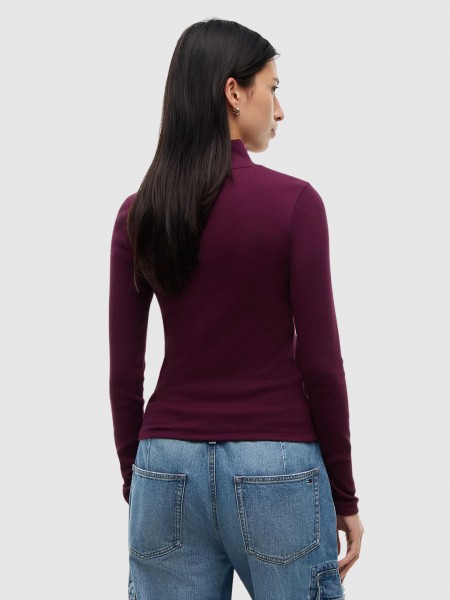 Sueter Mujer Burdeos Tommy Jeans