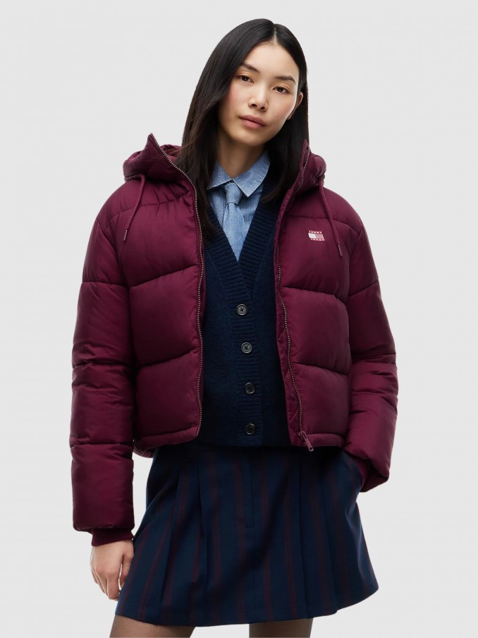 Jacket Woman Bordeaux Tommy Jeans