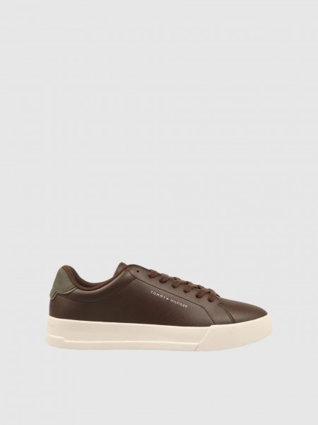 Sapatilha Tommy Hilfiger Homem Th Court Lth Detail Ess