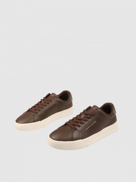 Sapatilha Tommy Hilfiger Homem Th Court Lth Detail Ess