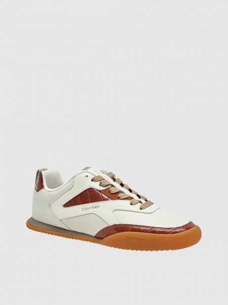 Sapatilha Calvin Klein  Mulher Low Pro Runner Laceup Lth Croco