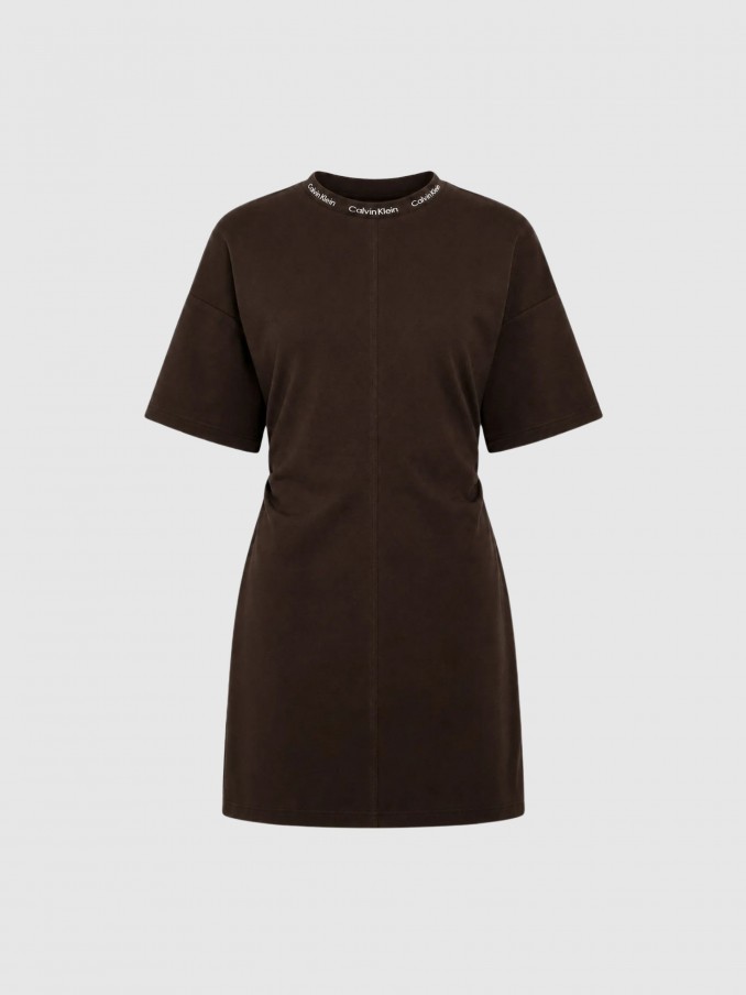Dress Woman Dark Brown Calvin Klein