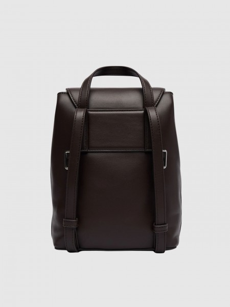 Mochila Mujer Marr�n Calvin Klein