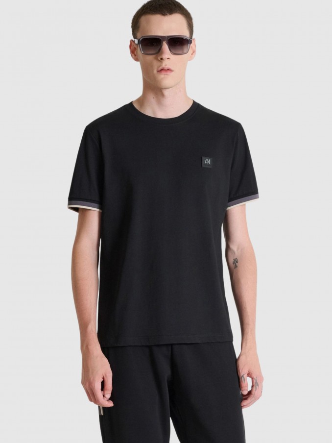 Camiseta Hombre Negro Antony Morato