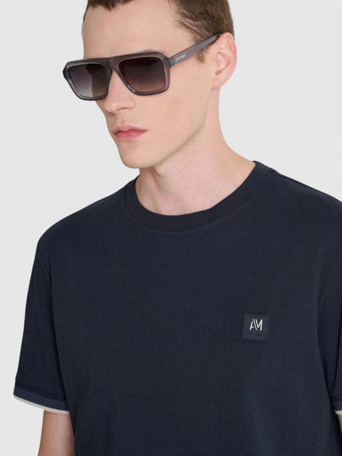 T-Shirt Man Navy Blue Antony Morato