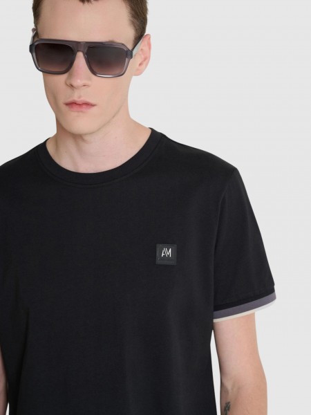 T-Shirt Man Black Antony Morato T-Shirt Man Black Antony Morato