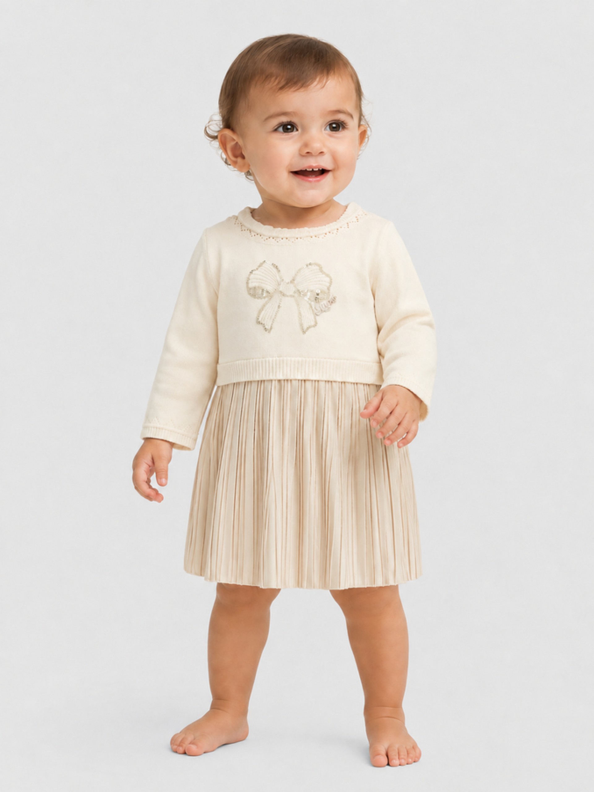 Vestido Bebe Niña Crema Guess