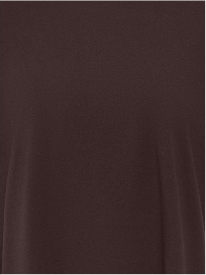 Camiseta Mujer Casta�o Oscuro Only