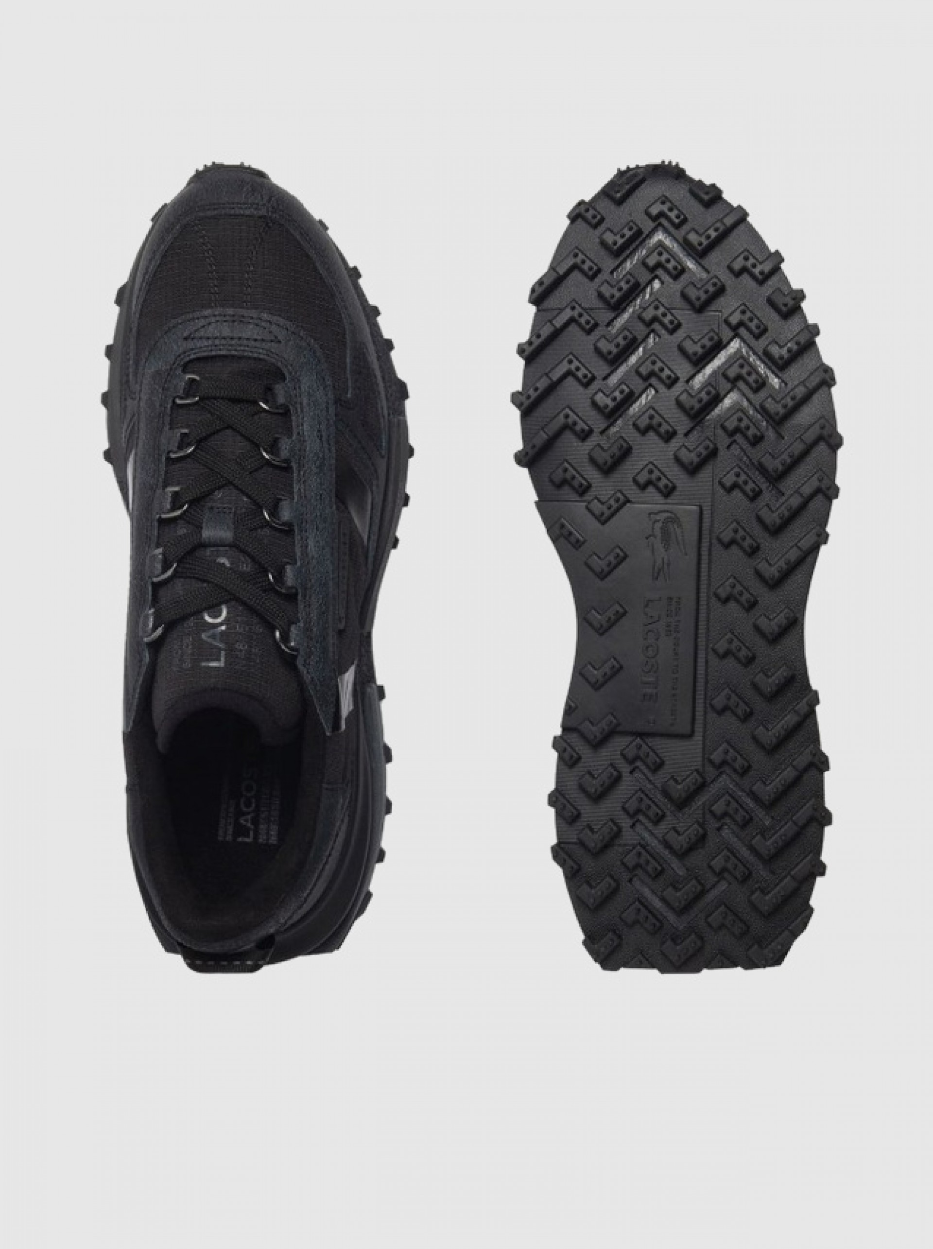 Tenis Hombre Negro Lacoste