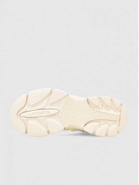 Tenis Mujer Crema Lacoste Tenis Mujer Crema Lacoste