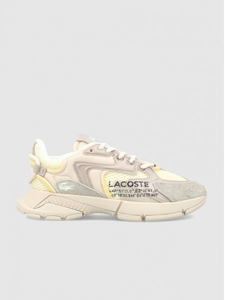Tenis Mujer Crema Lacoste Tenis Mujer Crema Lacoste