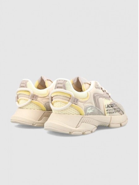 Tenis Mujer Crema Lacoste Tenis Mujer Crema Lacoste