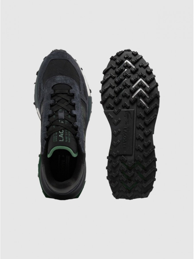 Tenis Hombre Negro Lacoste