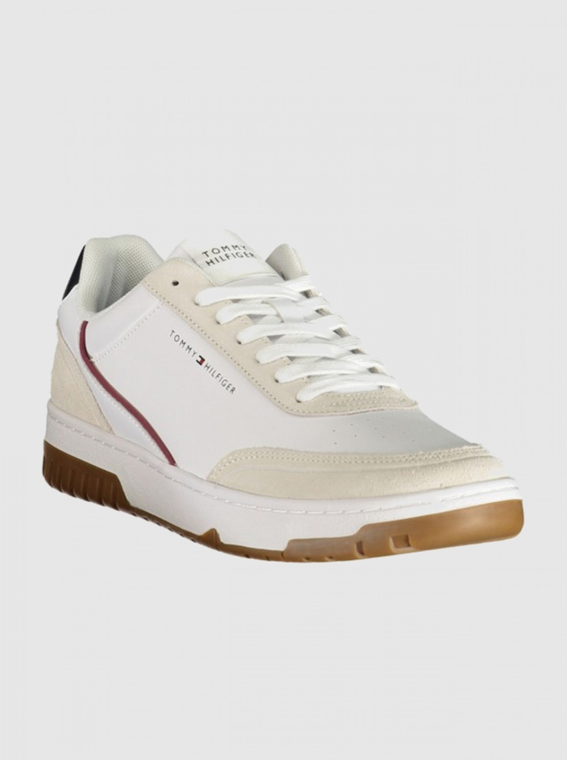 Sapatilha Tommy Hilfiger Homem Th Basket Core Leather Suede Mix