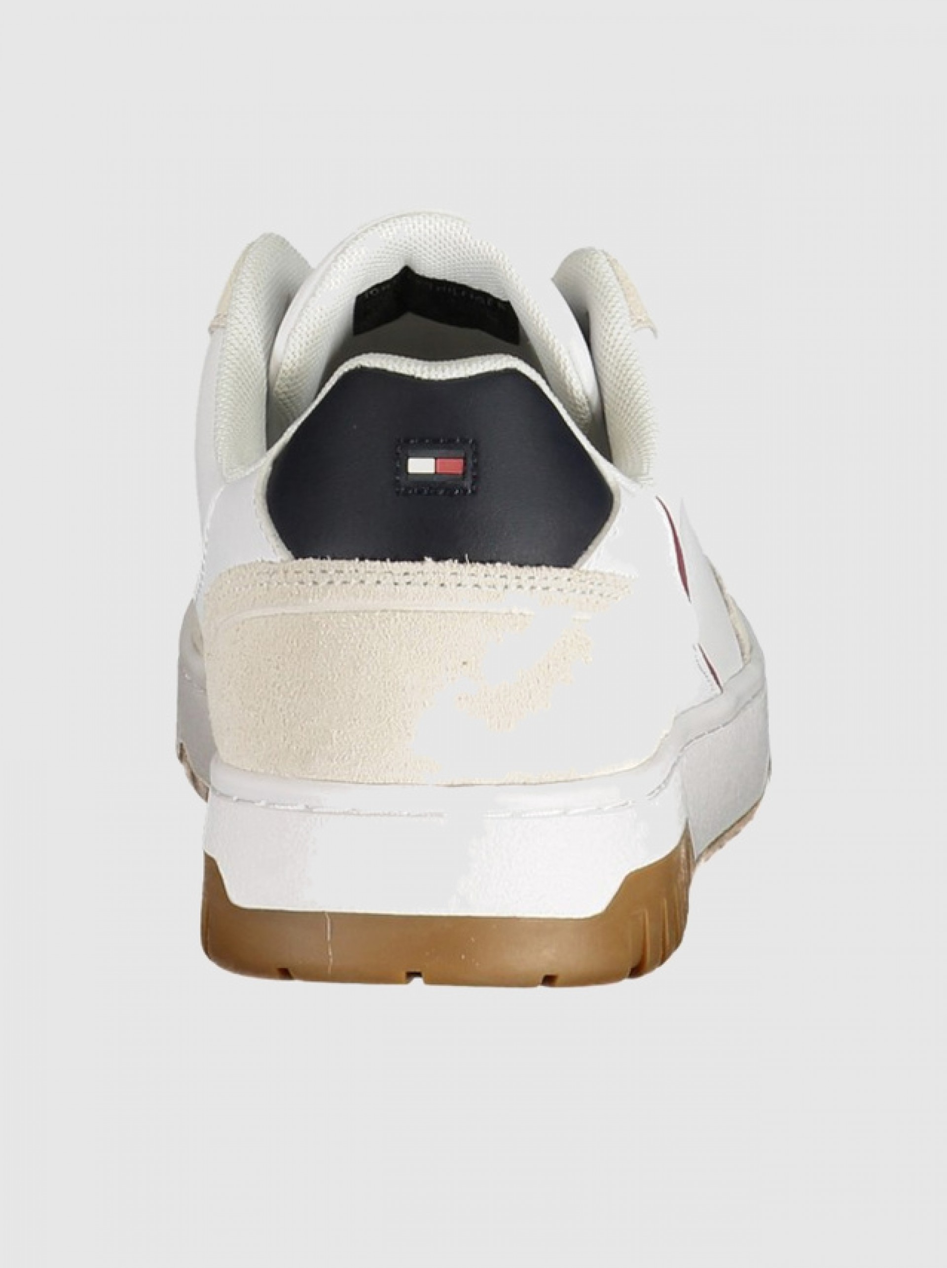 Sapatilha Tommy Hilfiger Homem Th Basket Core Leather Suede Mix