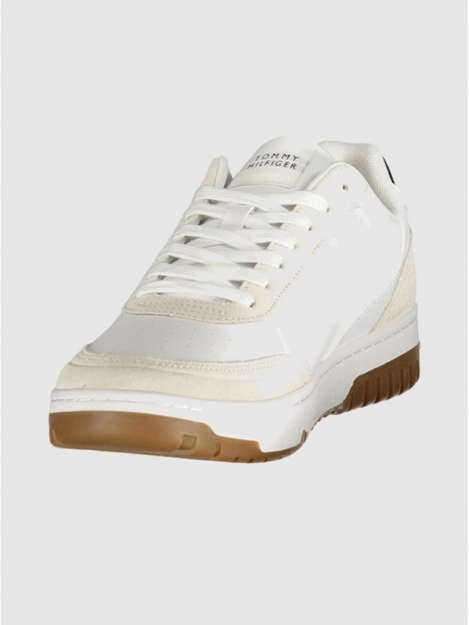Sapatilha Tommy Hilfiger Homem Th Basket Core Leather Suede Mix