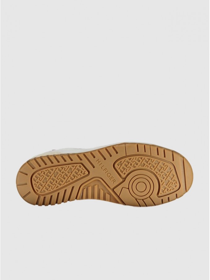 Sapatilha Tommy Hilfiger Homem Th Basket Core Leather Suede Mix