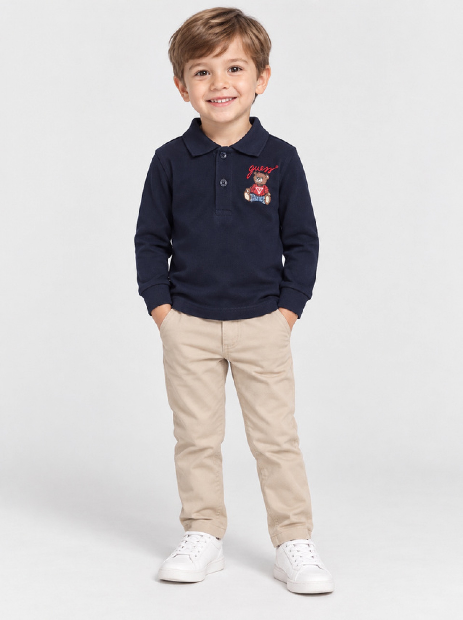 Polo Shirt Boy Navy Blue Guess