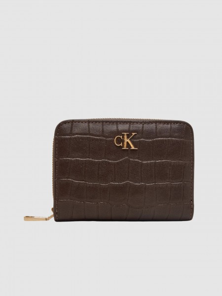 Carteira Calvin Klein Mulher Ck Croc Medium Flap Zip Around Carteira Calvin Klein Mulher Ck Croc Medium Flap Zip Around