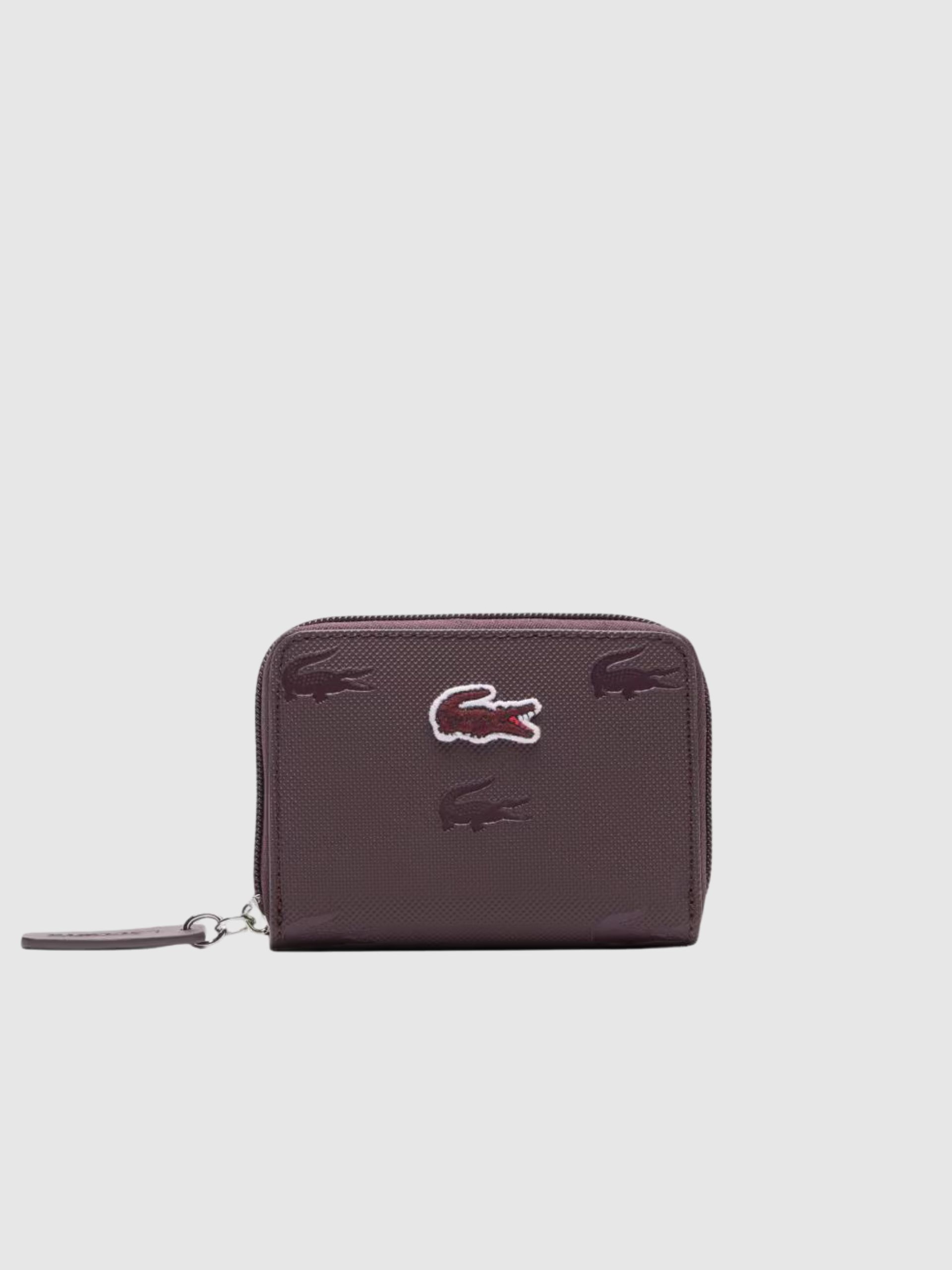 Billetera Mujer Burdeos Lacoste