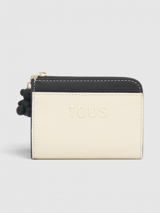 Carteira Tous Mulher Monedero L. Audree Saff Negro-Beige