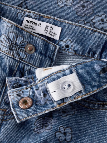 Jeans Name It Menina Nmfrose Wide Aop Jeans 2633-Im